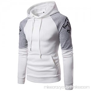 MISYAA Hoodies for Men Long Sleeve Hoodies Panther Sweatshirt Activewear Outdoor Sport Hooded Outwear Gifts Mens Tops White B07MW7F3Y4